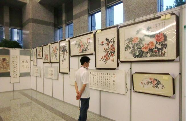 美術(shù)書(shū)畫(huà)作品宣傳展板 展覽展示