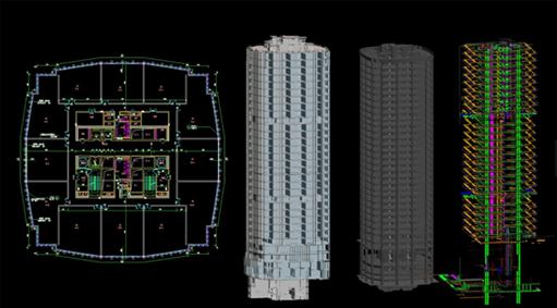 BIM建模 BIM结构模型 机电安装模型 钢结构模型